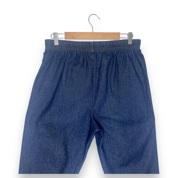 Carriage Court Sears Vintage Dead Stock Pull On Jeans Size 16 Dark Wash Nautical - Picture 5 of 12